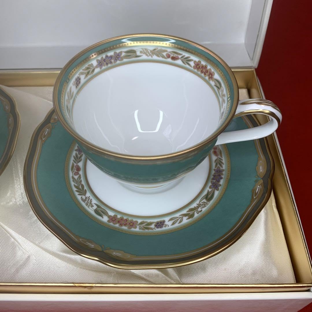 Amazon | ノリタケ ハナリンス カップ&ソーサー 2客 | ノーブランド品