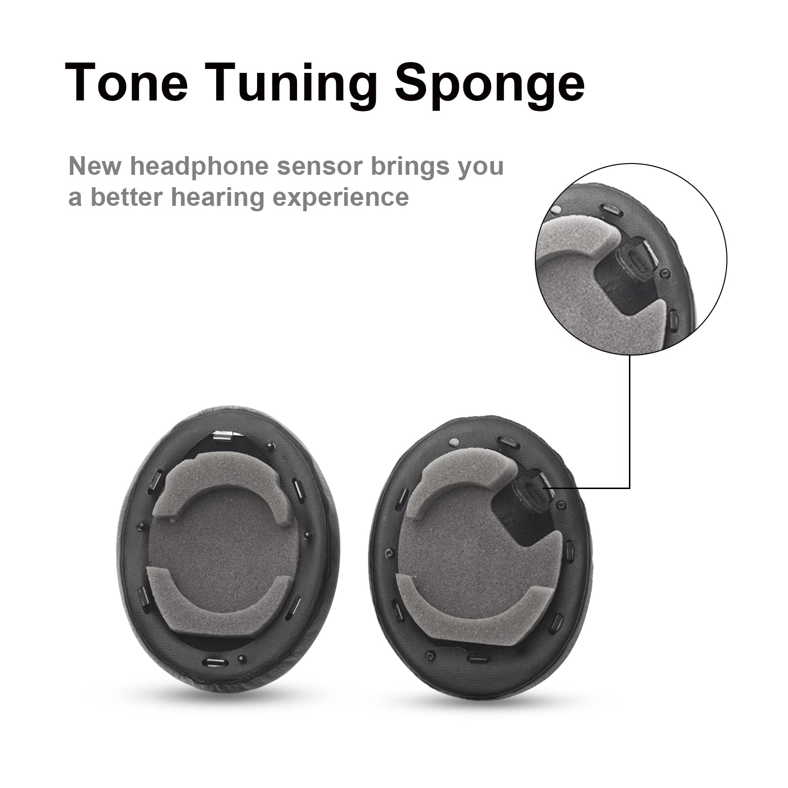 Amazon | 交換用イヤーパッド Sony WH-1000XM4 ヘッドフォン対応