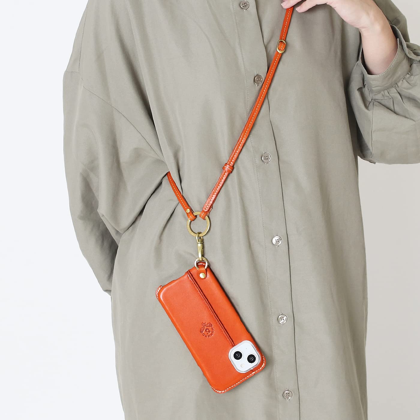 HUKURO 14plus 左手持ち カバー&ストラップ カラー／トープ Amazon.co