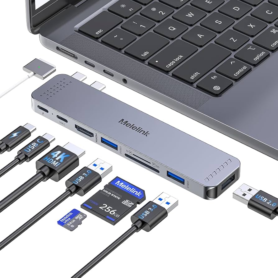 Amazon.com: USB C Hub Adapter for MacBook Pro/Air M5 M4 M3 M2 M1