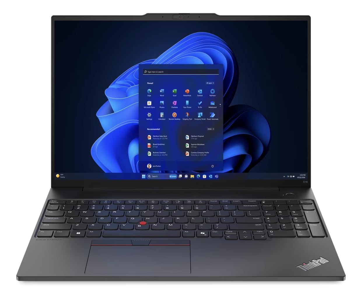 Amazon.com: Lenovo ThinkPad E16 Gen 1 Business Laptop 16.0