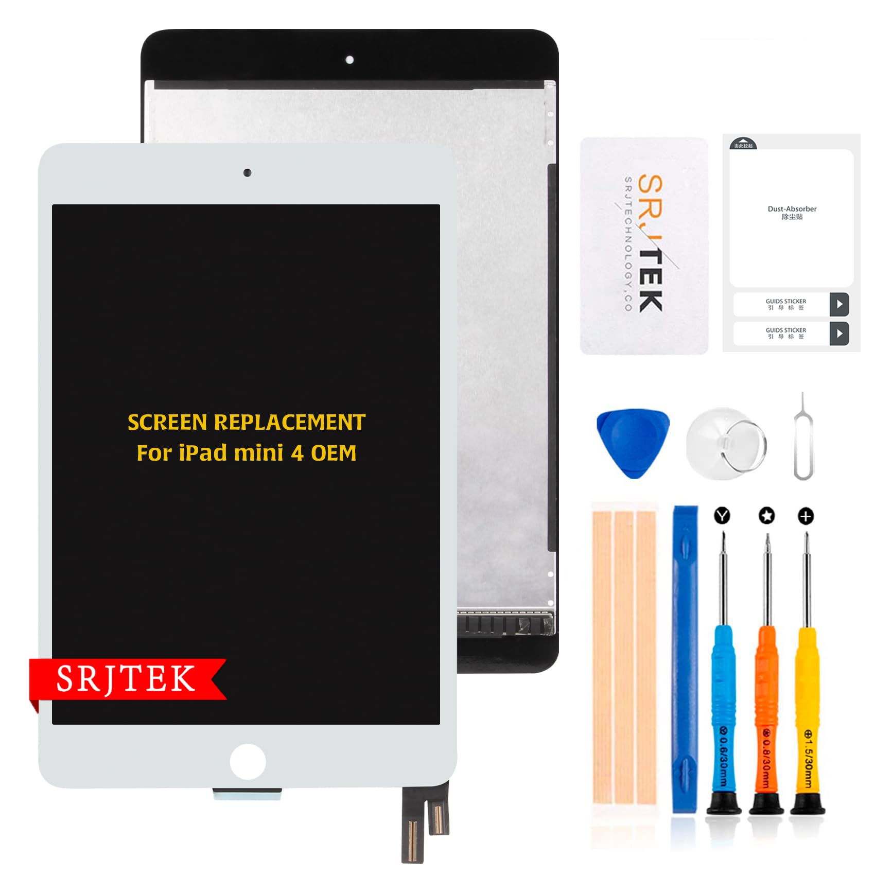 Amazon.co.jp: SRJTEK For iPad Mini 4 A1538 A1550 修理用