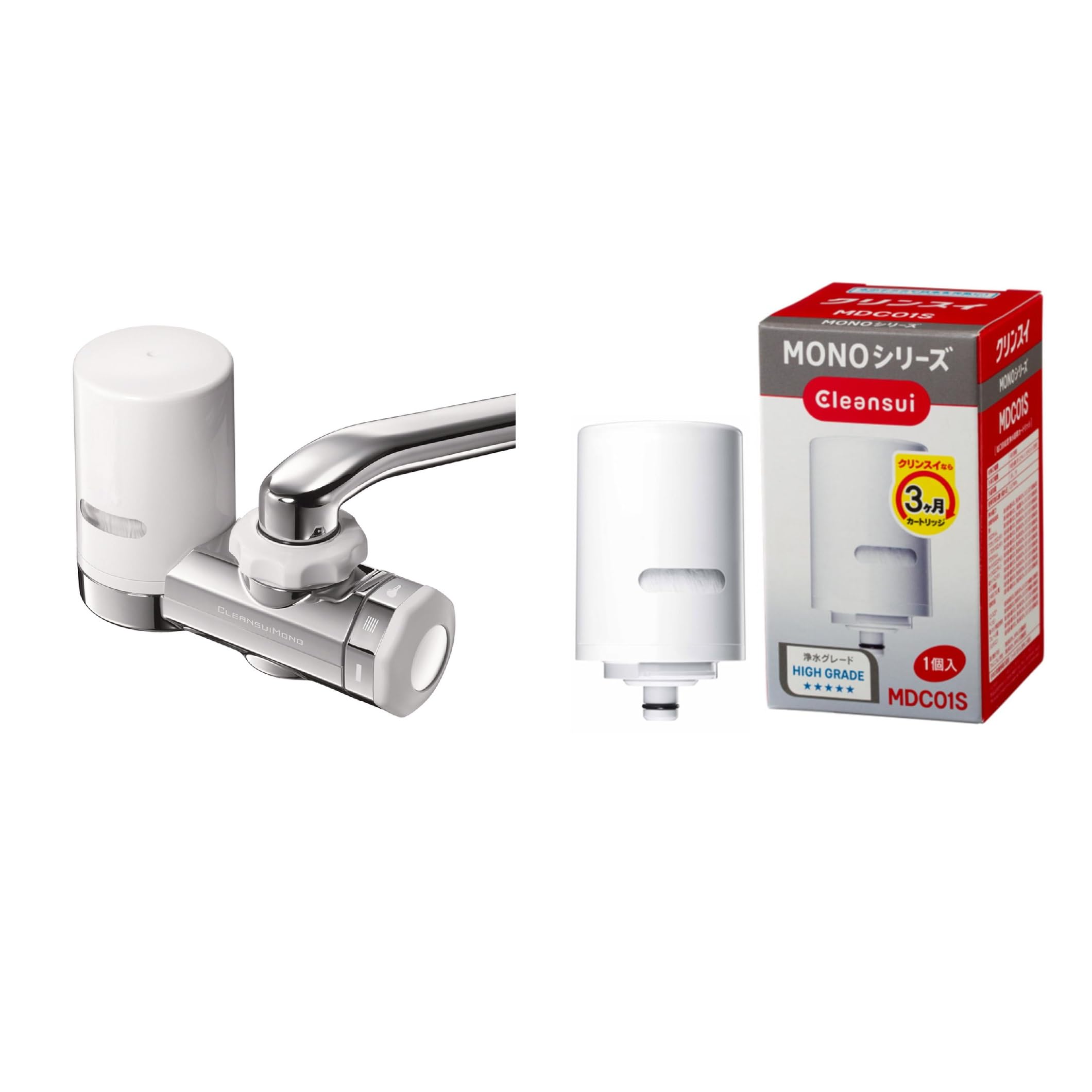 Amazon | 【セット買い】クリンスイ 浄水器 蛇口直結型 MONOシリーズ