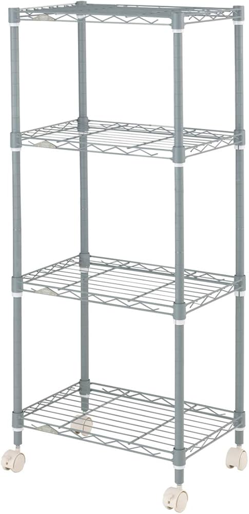 Amazon.co.jp: ドウシシャ ルミナス カラーラック グレー 4段 幅45