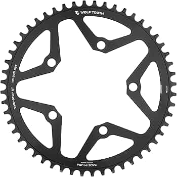 Amazon.com : Wolf Tooth 110 BCD 5-Bolt Chainring for Gravel/CX