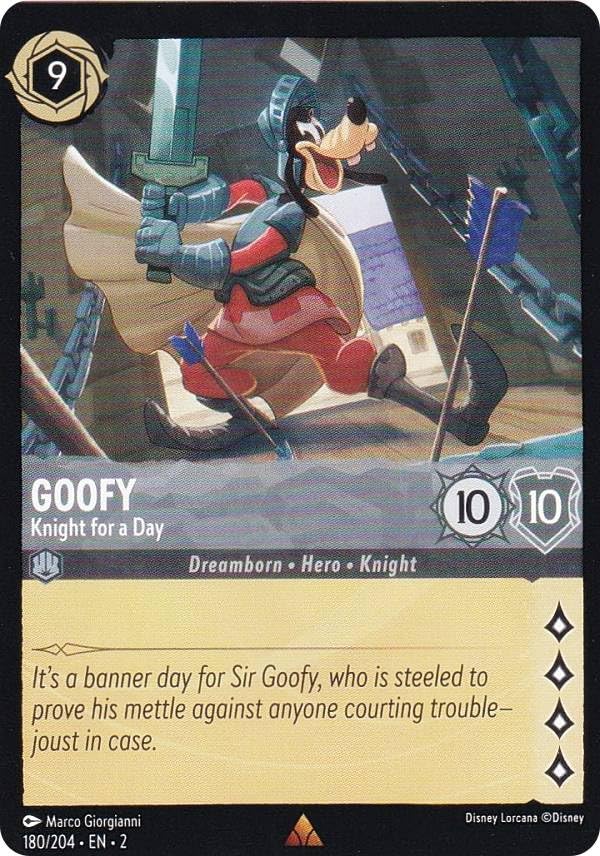 Amazon | ロルカナ 180/204・EN・2 Goofy - Knight for a Day (R レア