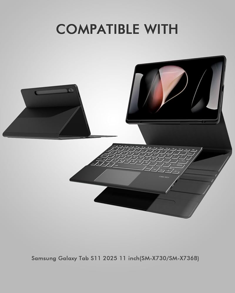 Amazon.com: Doohoeek Bluetooth Keyboard Case for Samsung Galaxy