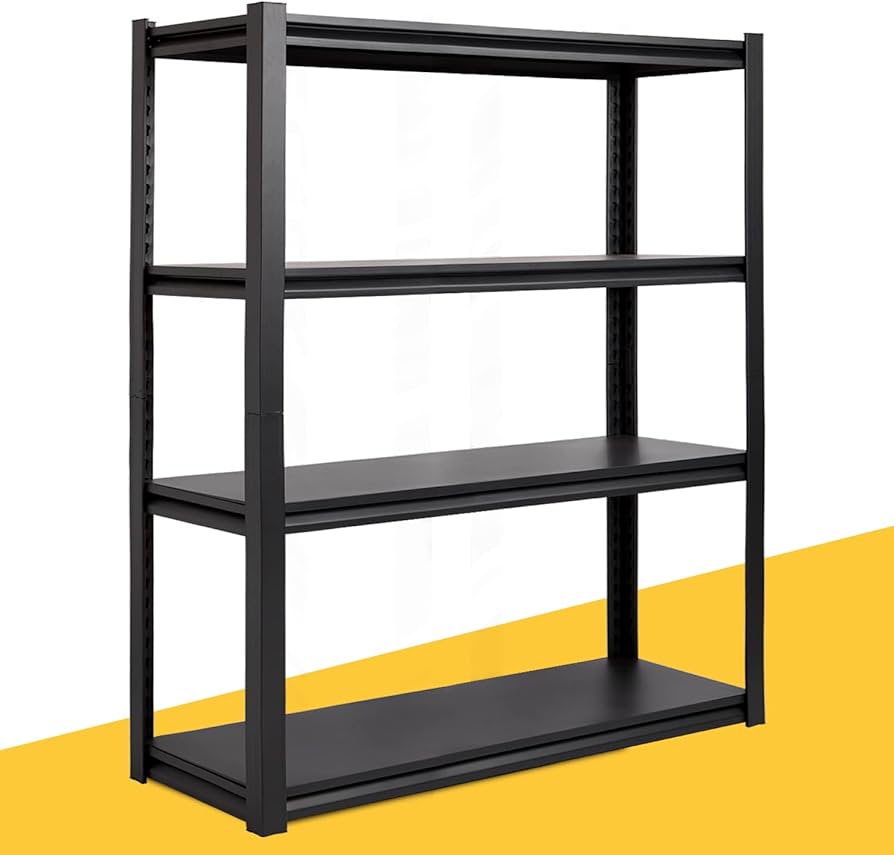 Amazon｜REIBII スチールラック 4段 幅100 奥行48 高さ145 耐荷重720kg