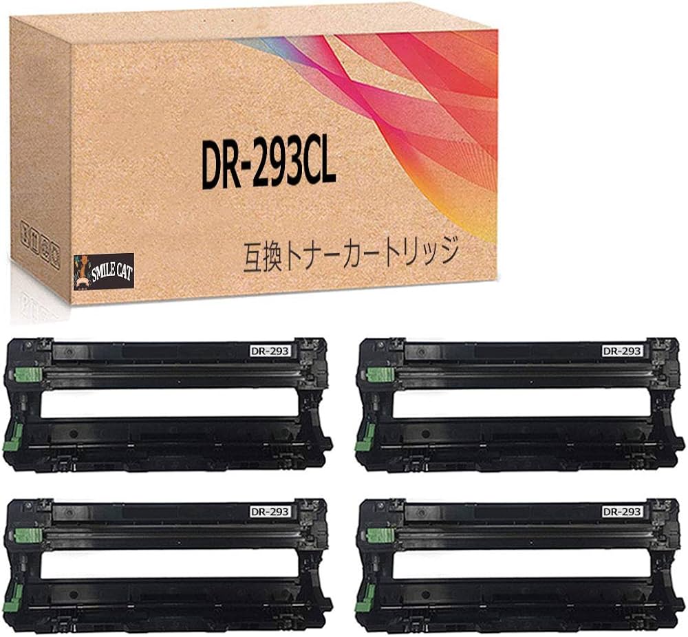 Amazon | ブラザー用 DR-293 DR-293CL(BK/C/M/Y) 互換 ドラム ユニット