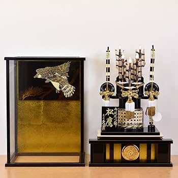 Amazon | 破魔弓 久月 コンパクト 初正月 おしゃれ 鷹柄 松鷹 破魔矢