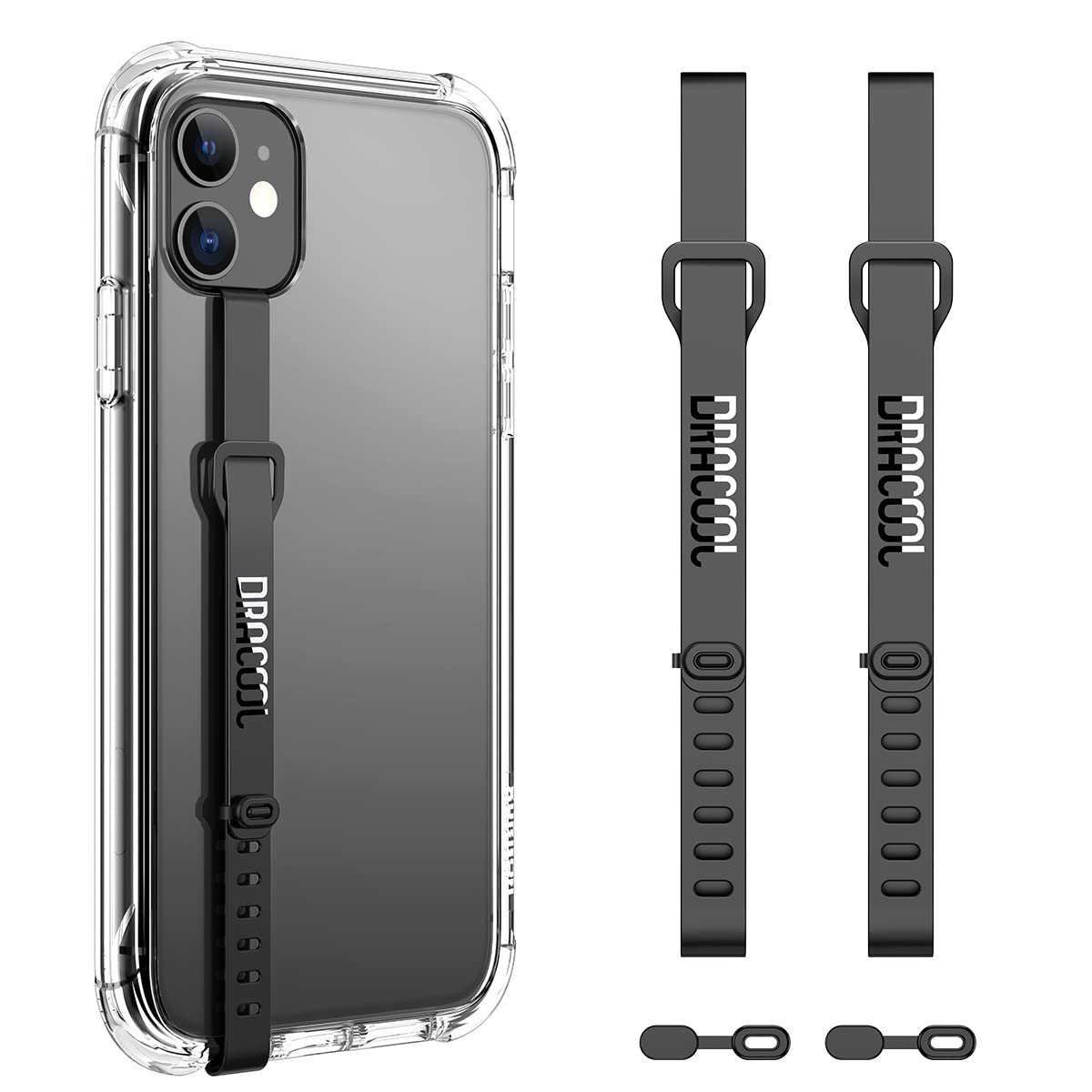 Amazon.com: Dracool 2 PCS Silicone Phone Strap Cell Phone Grip