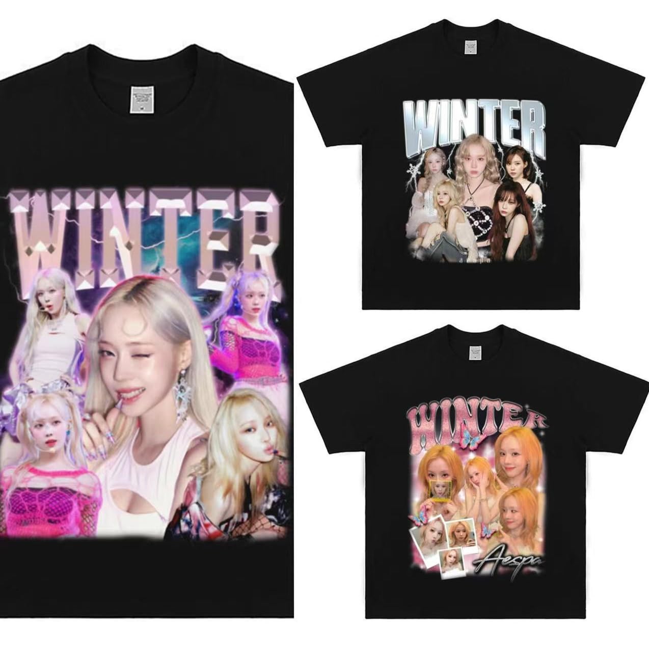 Amazon.co.jp: エスパ AESPA ウィンター グッズ Tシャツ ツアー 応援服
