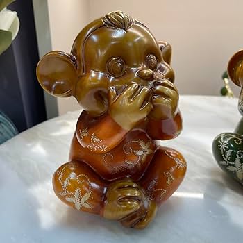 Amazon.co.jp: 三猿 さんざる 猿 置物 かわいい 開運グッズ 招福 申年