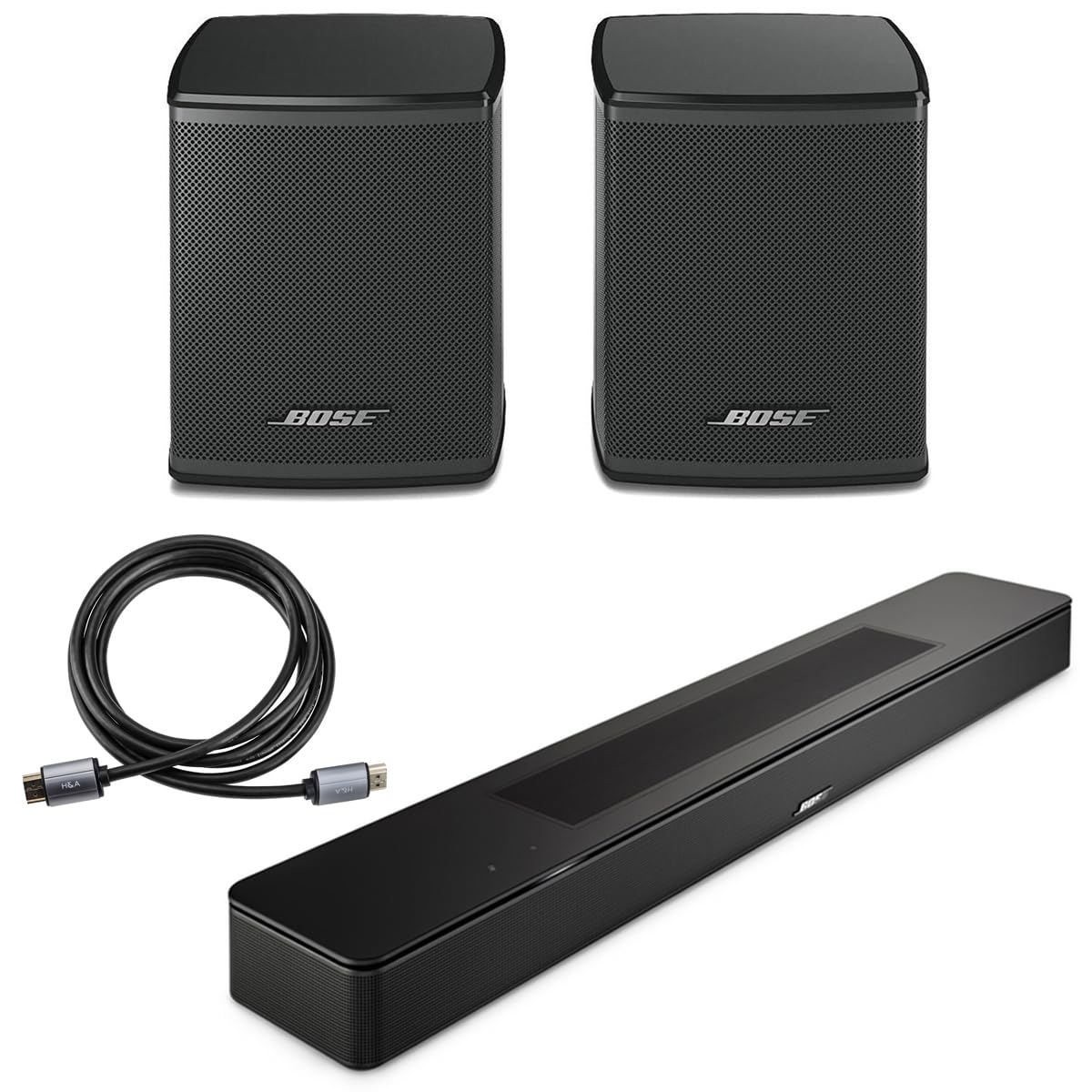 Amazon.com: Bose Smart Soundbar, Black, Bundle with 2x Wireless
