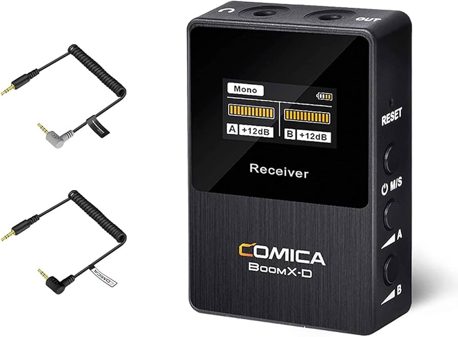 Amazon | ワイヤレス受信機 Comica BoomX-D RX 2.4Gデジタル無線受信機