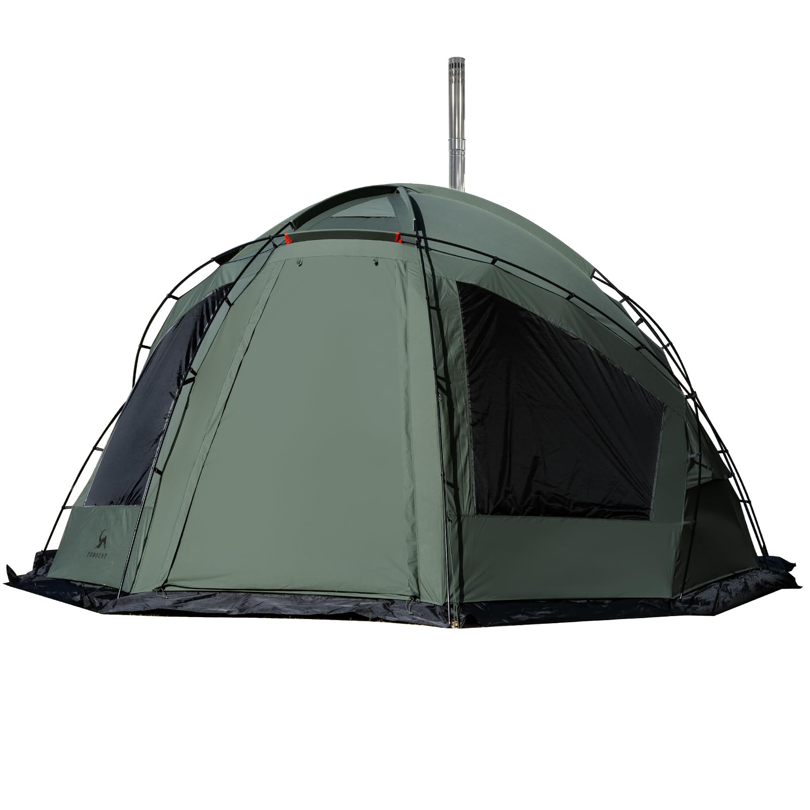 Amazon.co.jp: MC TCドームテント 自立式 煙突穴付き 遮光 通気 保温