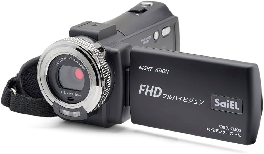 Amazon | 【公式】 SaiEL ビデオカメラ FHD 16倍デジタルズーム 夜間