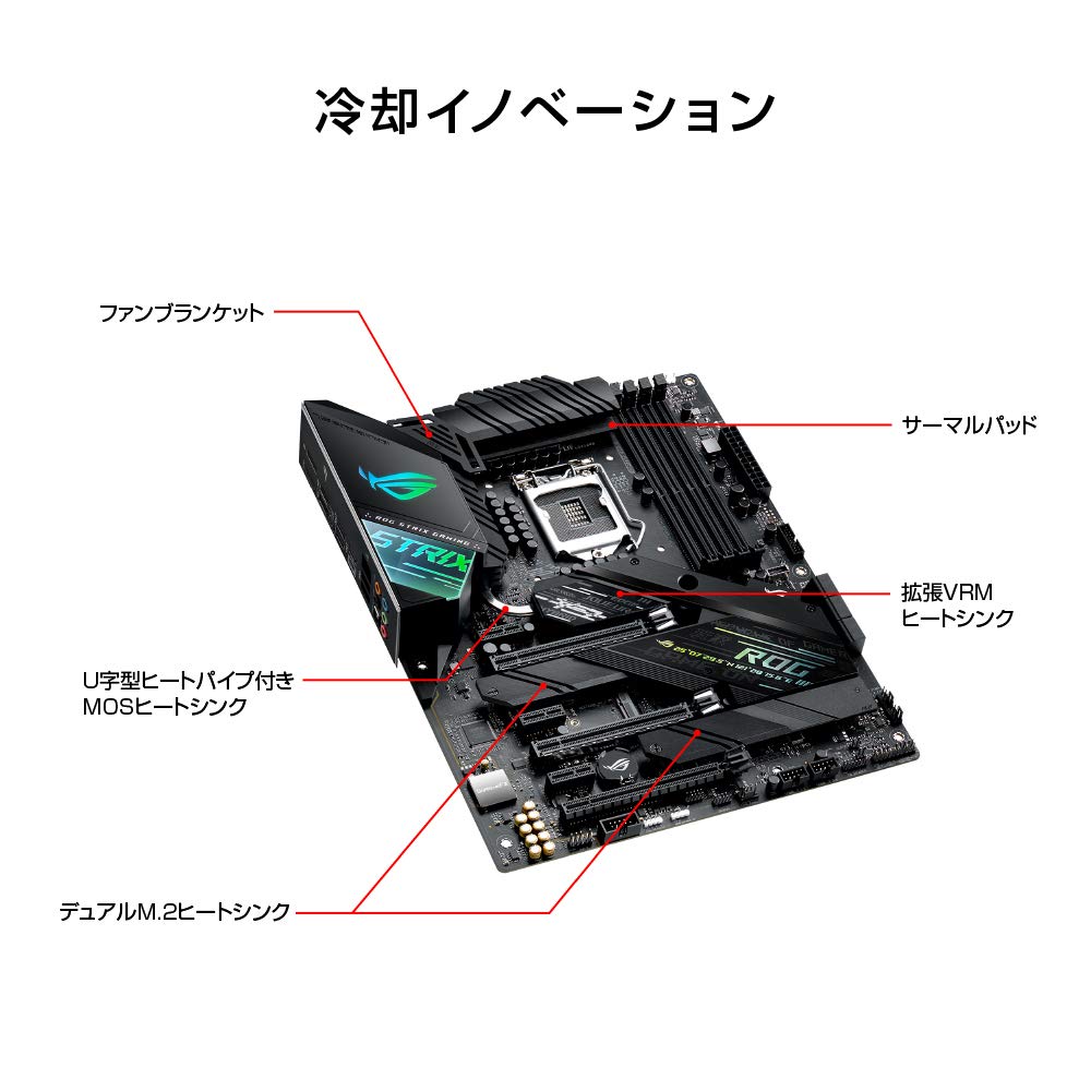 Amazon.co.jp: ASUS INTEL Z490 搭載 LGA1200 対応 ROG STRIX Z490-F