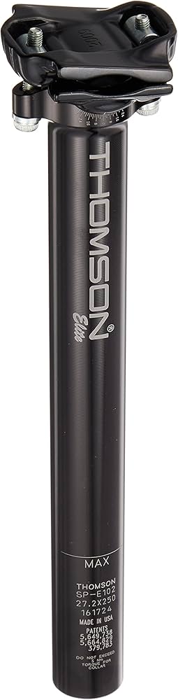 Amazon | THOMSON(トムソン) Elite SEAT POST 410mm BLACK 30.0