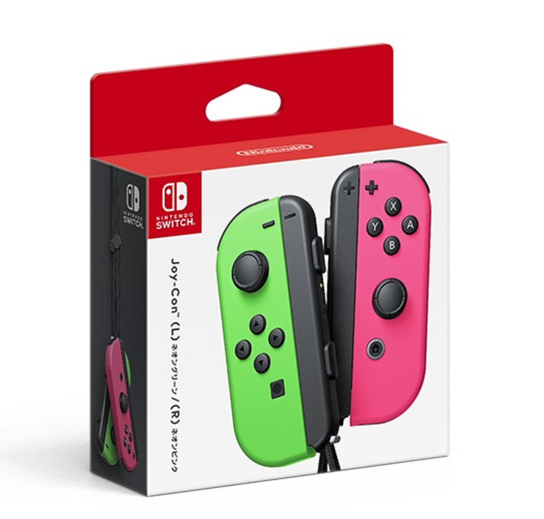 Nintendo Switch - Joy-Con (L/R)-Neon Green/Neon Pink Splatoon 2
