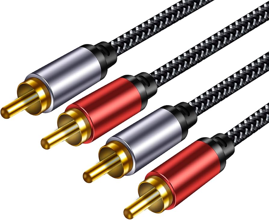 Amazon | RCAケーブル編組: Hi-Fiサウンド 二層シールド亜鉛合金ケース