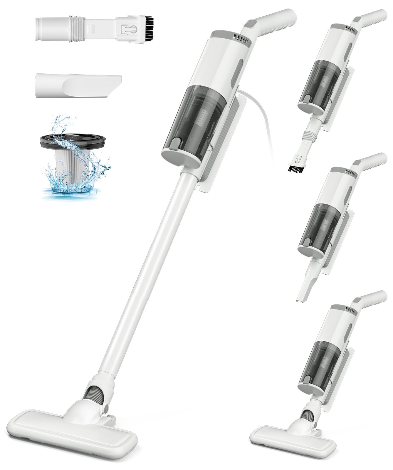 Amazon | 掃除機コード式 【2024革新モデル&30kpa強力吸引&超軽量＆3点