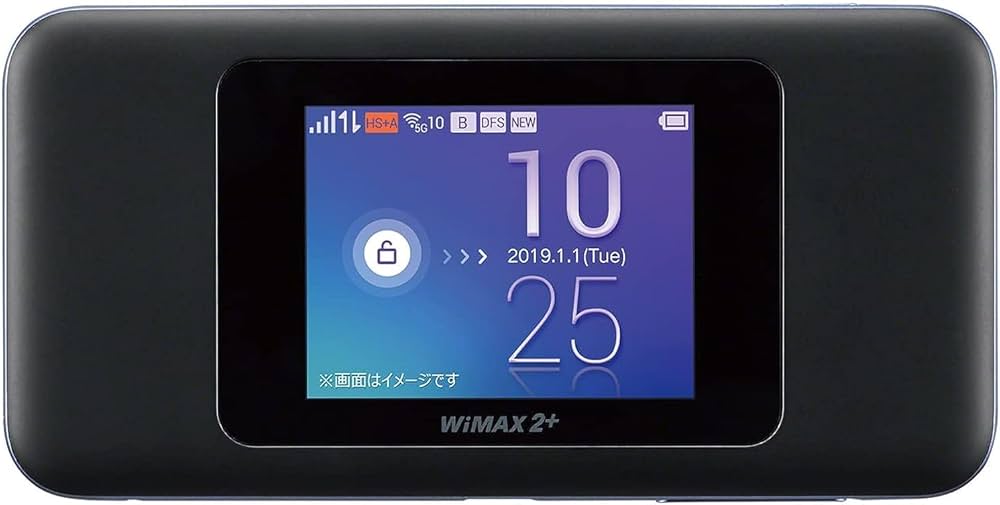 Amazon | 【au版】Speed Wi-Fi NEXT W06 HWD37SKA ブラック×ブルー