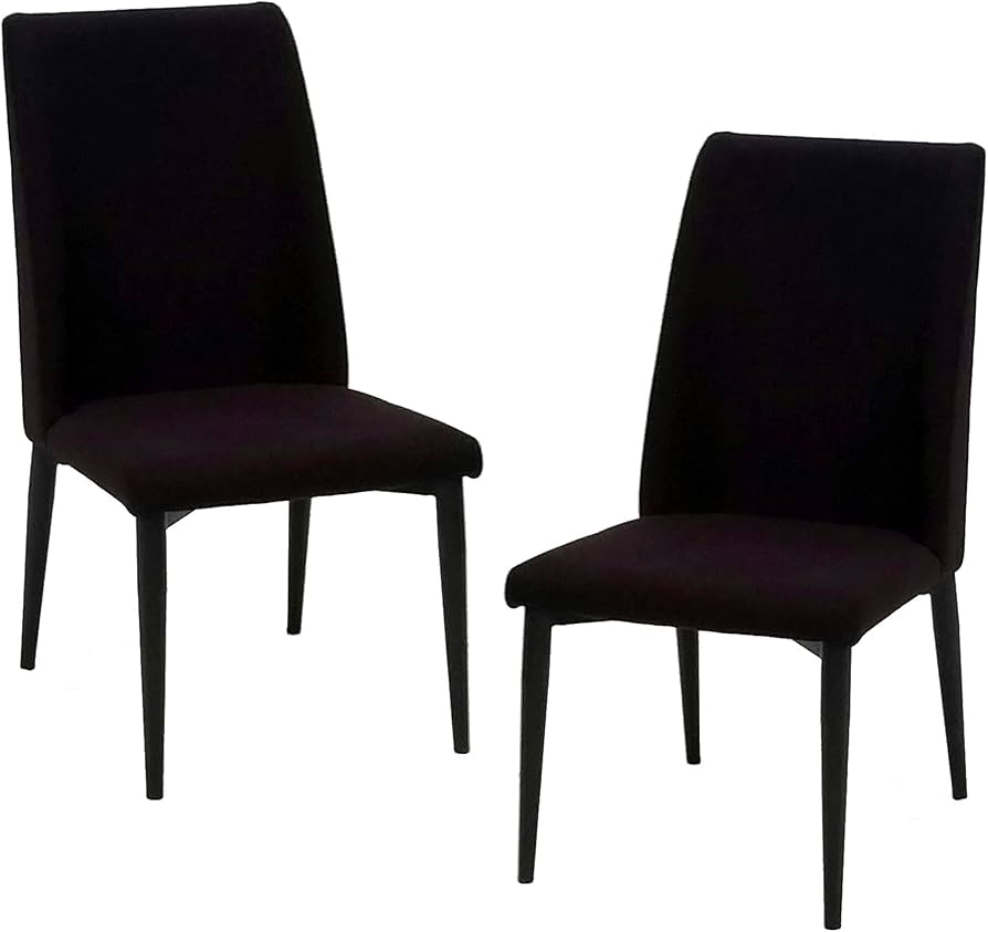 Amazon.co.jp: TARNY(ターニー) ダイニングチェア 2脚セット ブラック