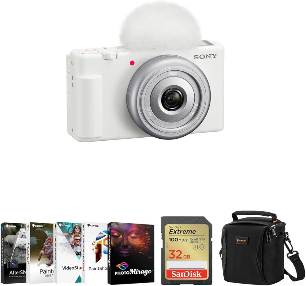 Amazon | ソニー Vlogカメラ ZV-1F ホワイトバンドル Corel PC