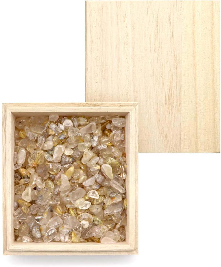 Amazon | [＆Prayer] ルチルクォーツ さざれ石 150g 金運 浄化セット