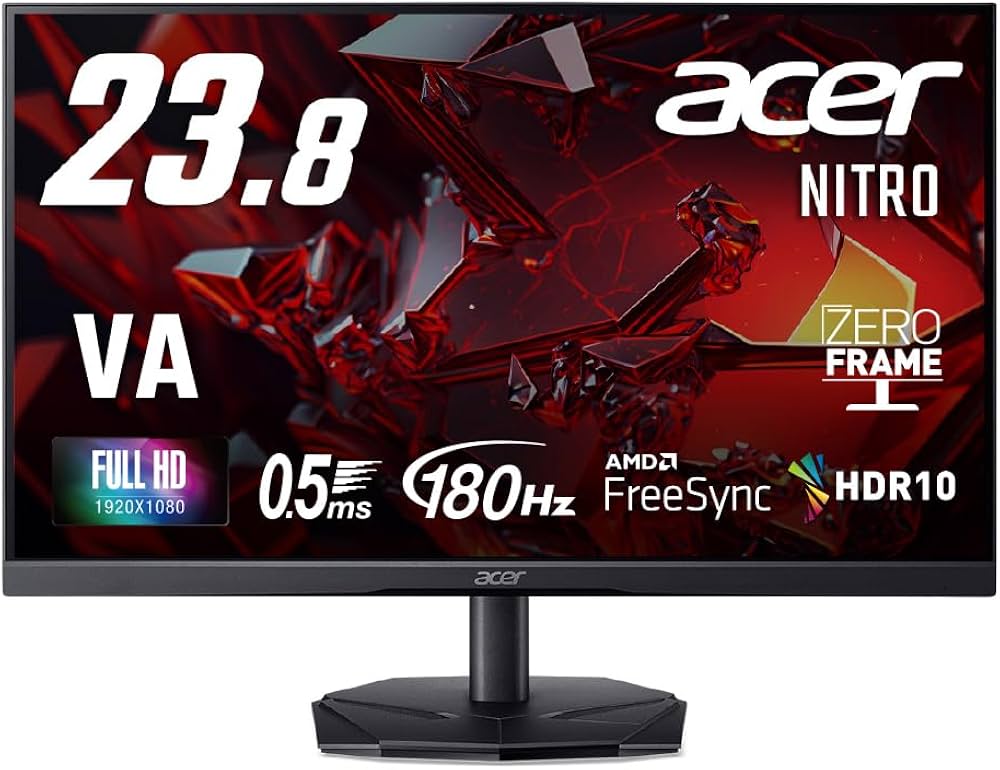 Amazon.co.jp: Acer ゲーミングモニター 23.8インチ VA フルHD 非光沢