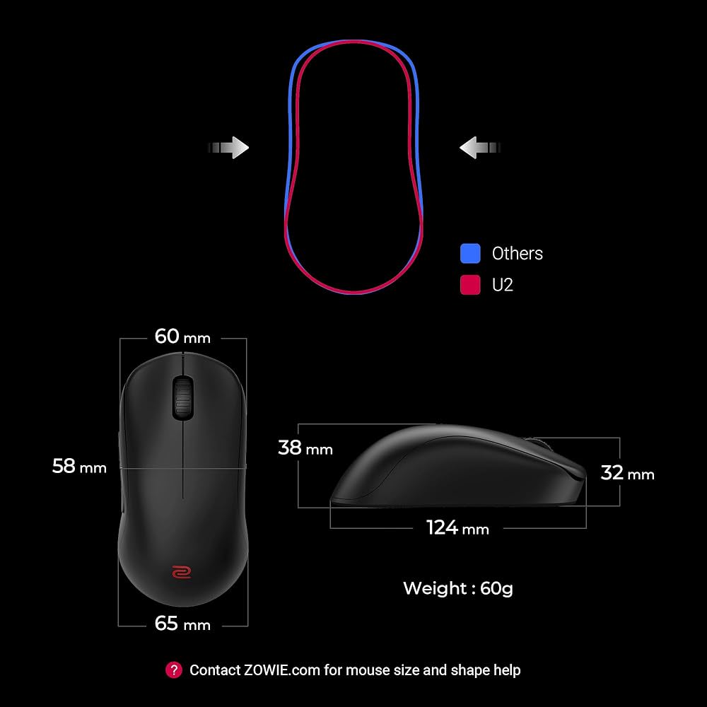 Amazon.com: BenQ Zowie U2 Wireless Gaming Mouse | Esports, Sport