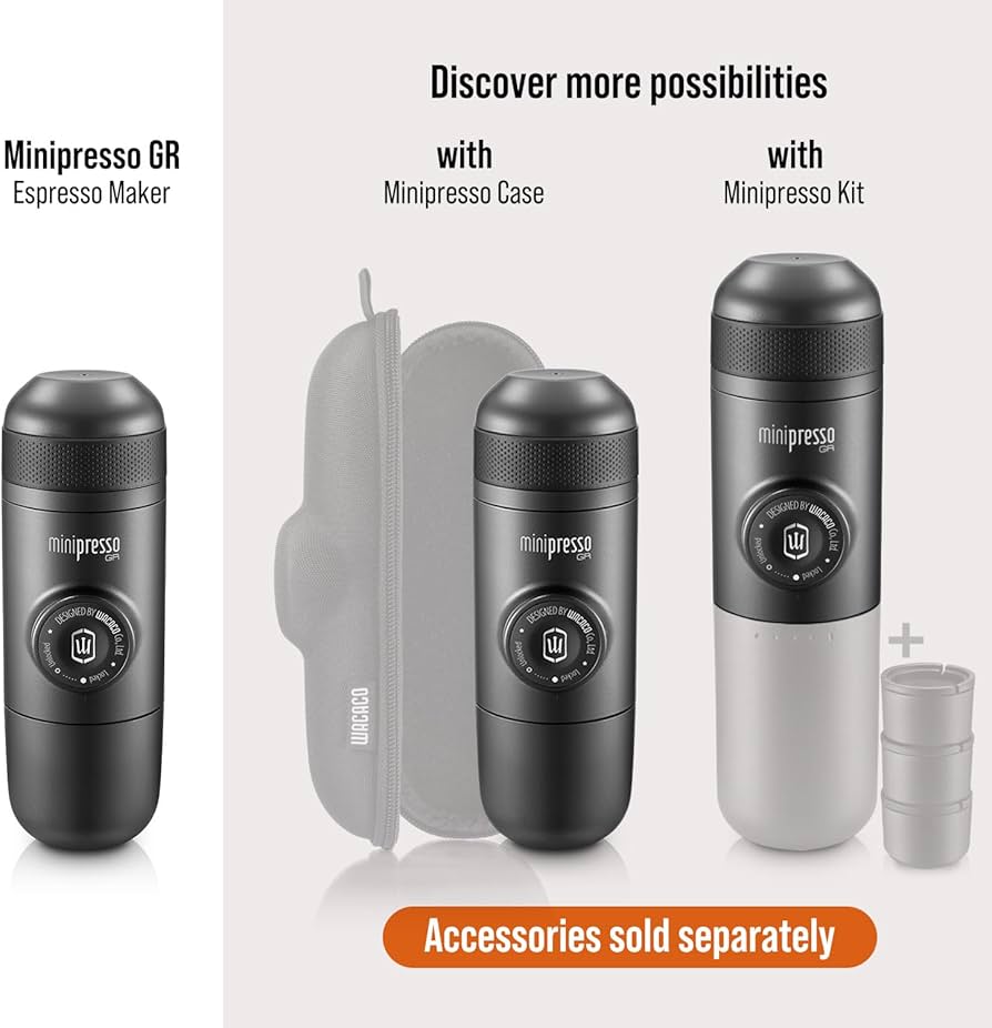 Amazon.co.jp: WACACO Minipresso GR、ポータブルエスプレッソマシン
