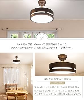 Amazon.co.jp: -Ampoule 上下点灯 シーリングライト 照明 おしゃれ LED