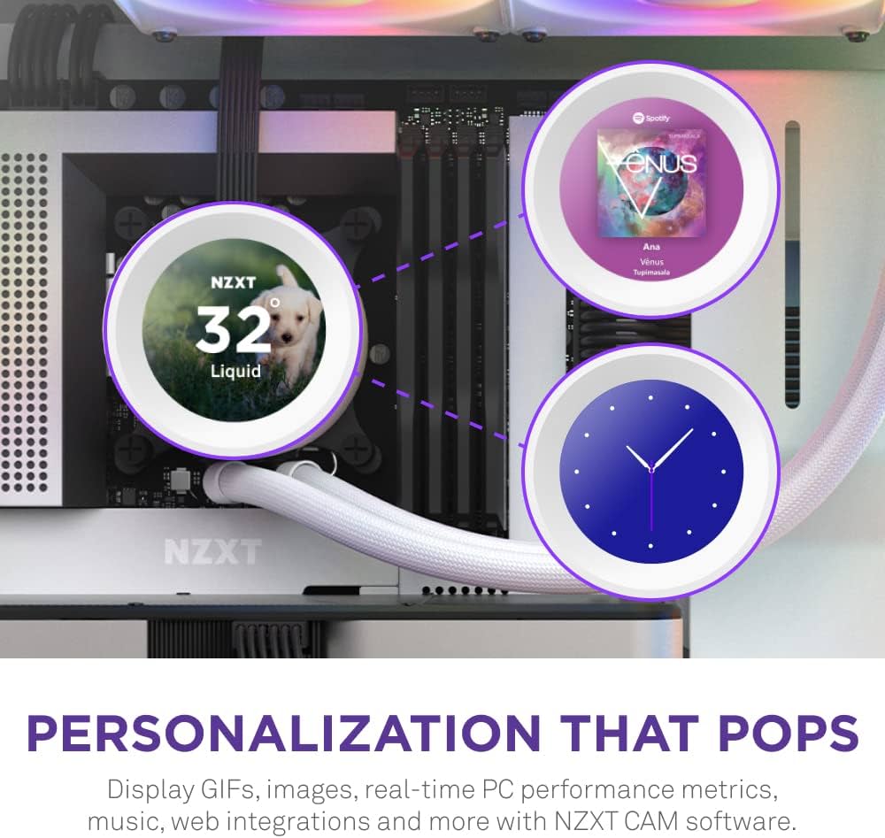 Amazon | NZXT KRAKEN Elite RGB 360 White 簡易水冷CPUクーラー RL