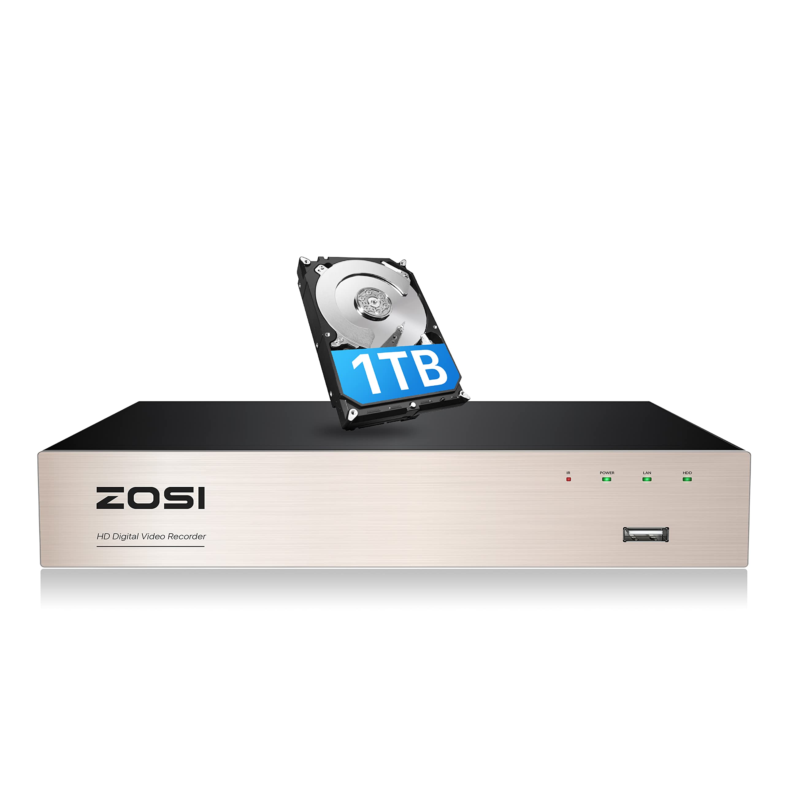 Amazon.com : ZOSI H.265+ 8CH 5MP Lite Surveillance DVR Video