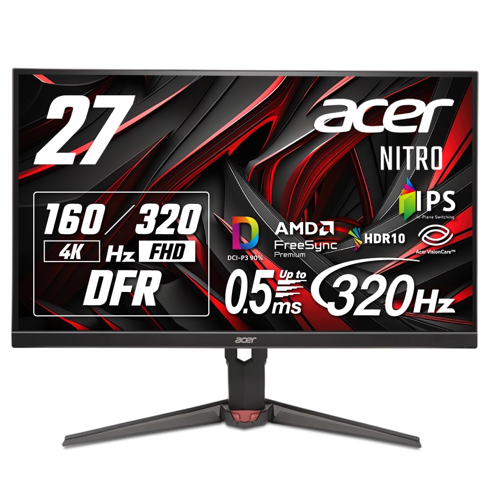 Amazon.co.jp: Acer 27インチ 可変リフレッシュレート 0.5ms 320Hz(FHD