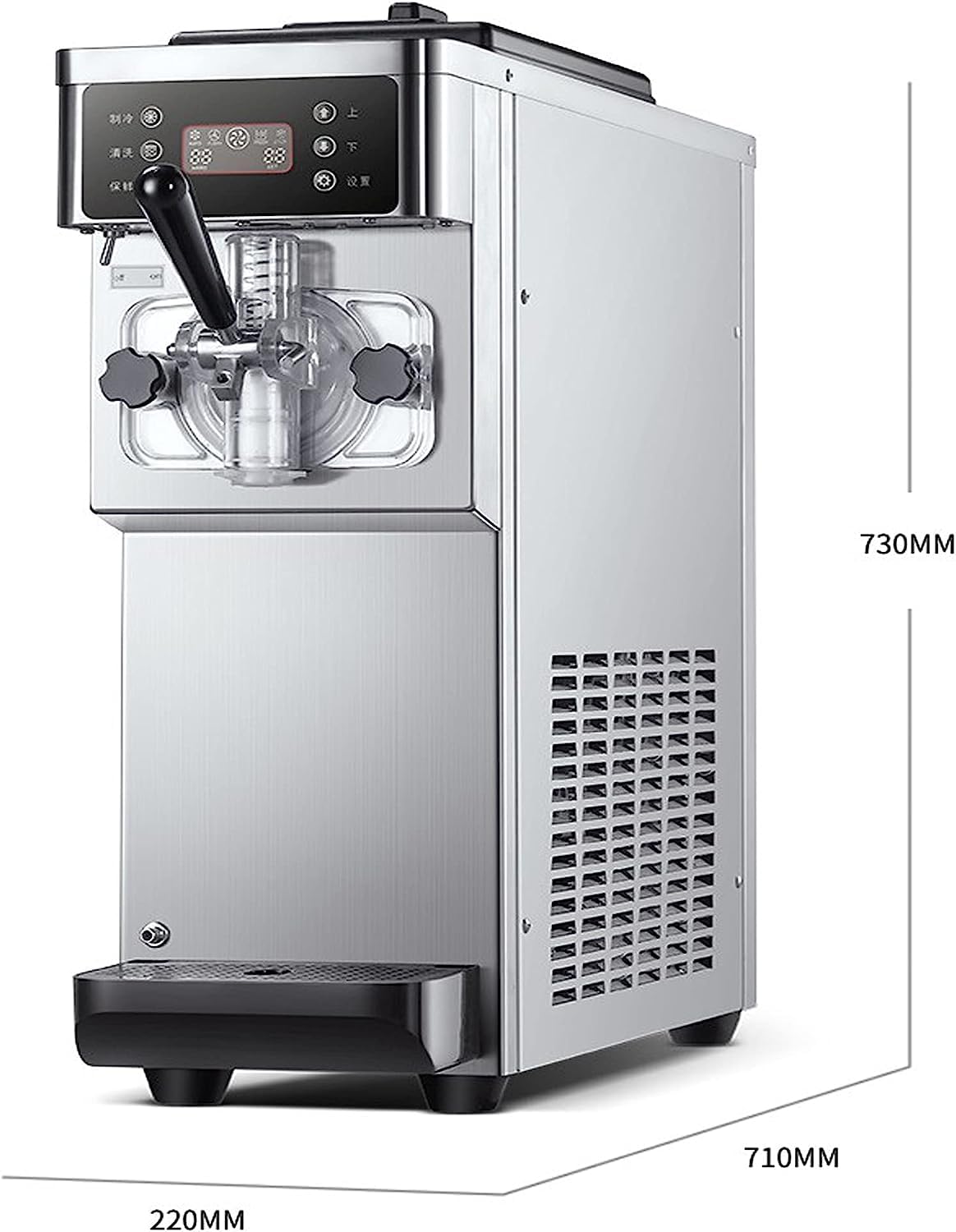 Amazon | 業務用アイスクリームマシン、12-16L/Hステンレススチール