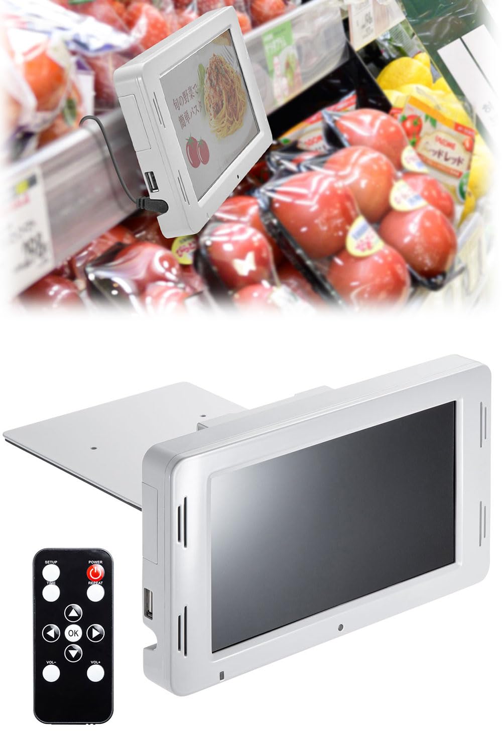 Amazon.co.jp: イーサプライ 電子ポップモニター 小型モニター 販促