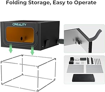 Creality Laser Engraver Enclosure 2.0 with Vent, Fireproof and