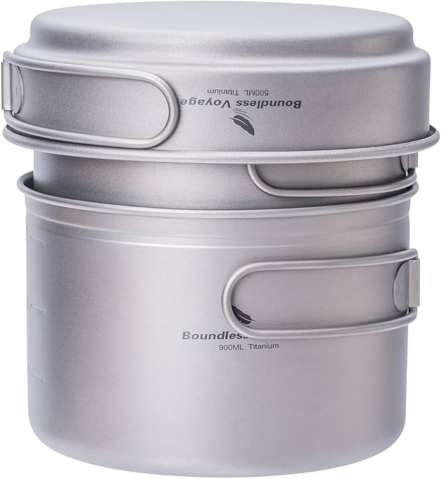 Amazon.co.jp: Boundless Voyage チタン クッカーセット キャンプ