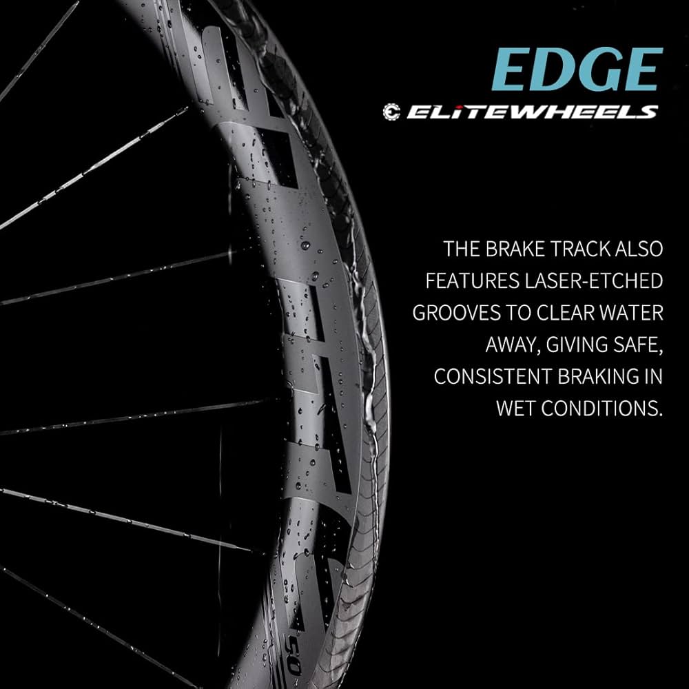 Amazon.com : ELITEWHEELS Carbon Wheels Edge 700c Rim Brake