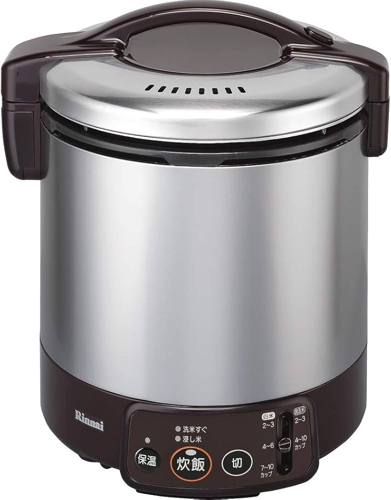 Amazon | リンナイ こがまる ジャー付きガス炊飯器 10合炊き・ダーク