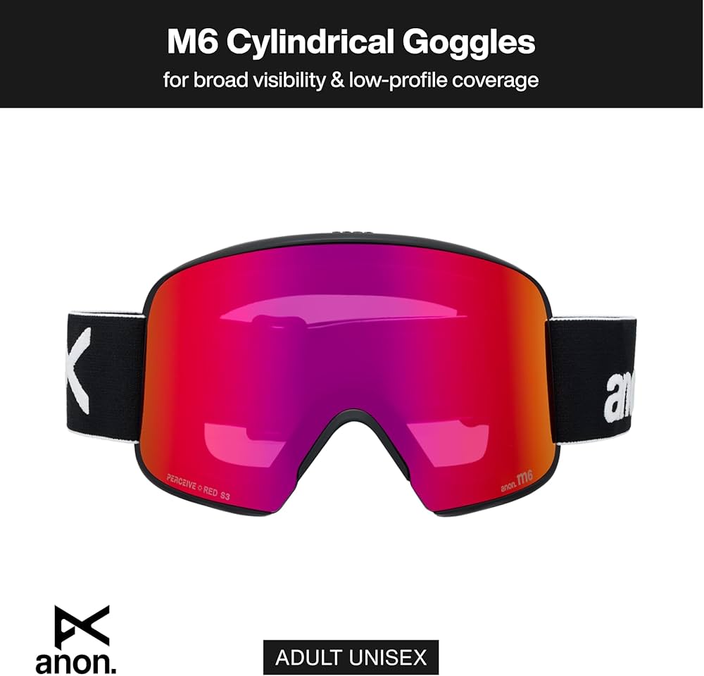 Amazon | [ANON] ユニセックス M6 ローブリッジフィット ゴーグル ＋