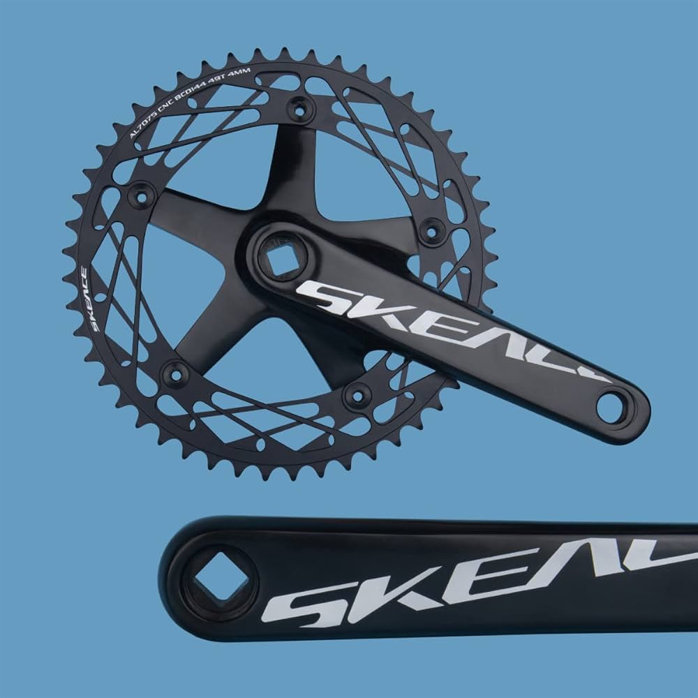 Amazon | BOLANY SKEACE 165mm 自転車クランクセット スクエアテーパー