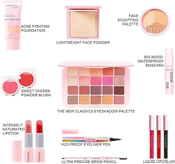 Amazon.co.jp: メイクセット メイクアップキット 14点入り 化粧品