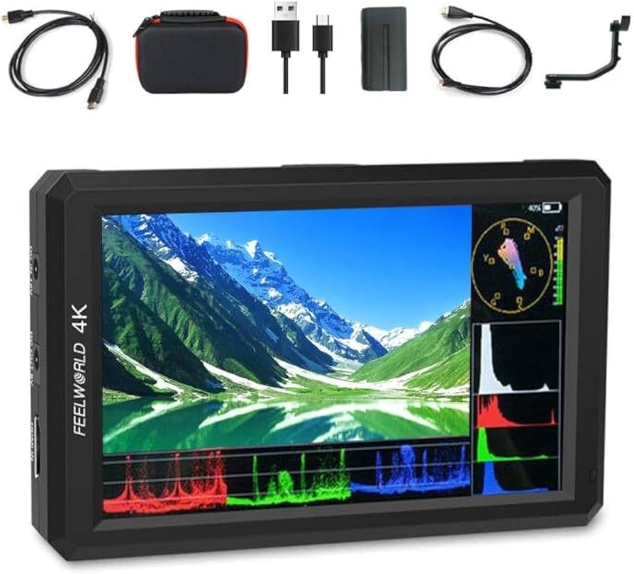 Amazon.com: FEELWORLD F6 Camera Field Monitor Bundle - 6 Inch 4K