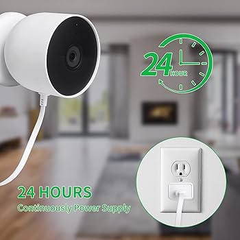 Amazon.com: Power Cable Compatible with Google Nest Cam Outdoor or