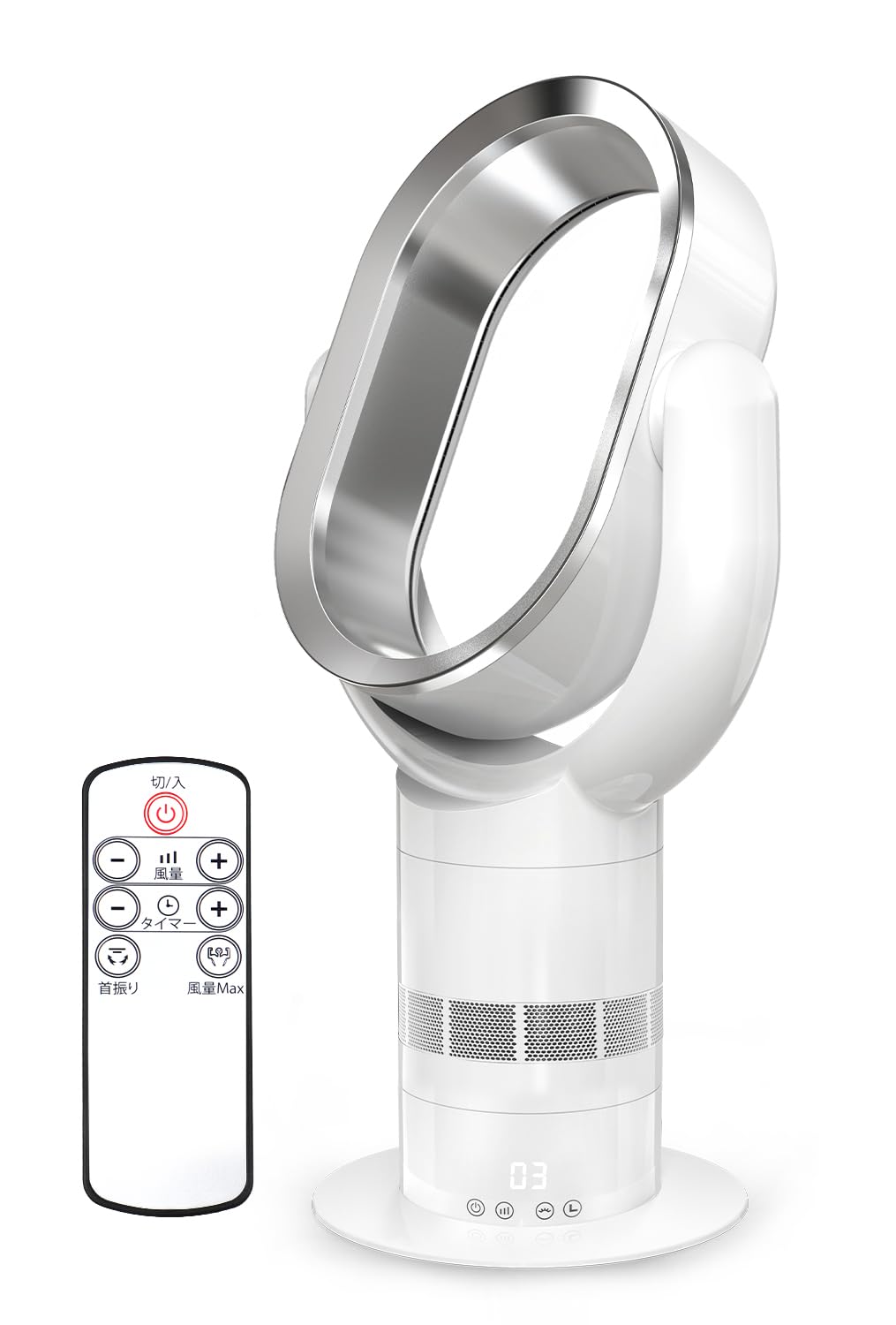 Amazon.co.jp: LAOGOT 扇風機 DCモーター はねなし扇風機 スリムタワー