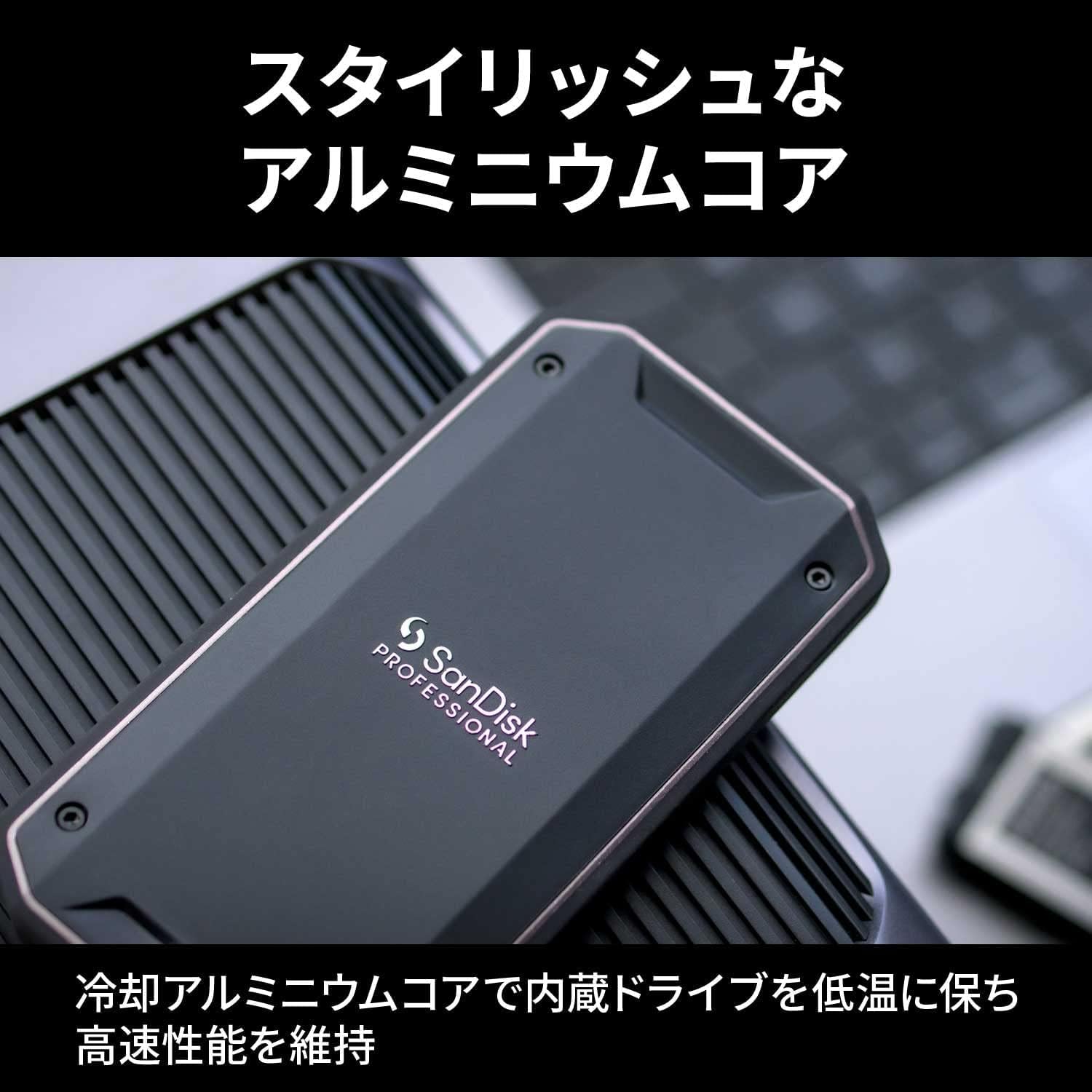Amazon | サンディスクプロフェッショナル 外付け ポータブルSSD 4TB